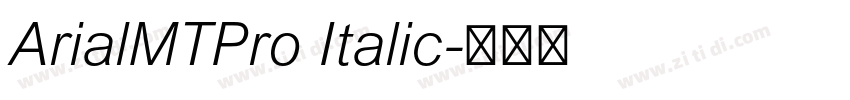 ArialMTPro Italic字体转换